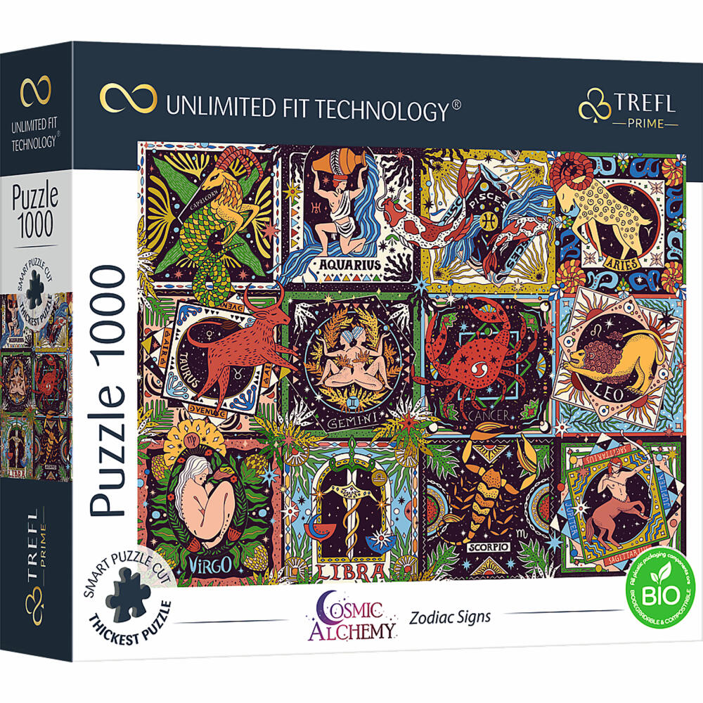 Trefl Puzzle UFT Sternzeichen, Astrologie, 1000 Teile, 68.3 x 48 cm, 10752