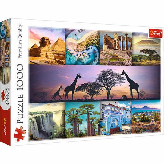 Trefl Puzzle Collage - Afrika, 1000 Teile, 68 x 48 cm, 10792