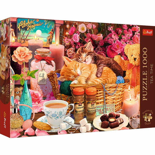 Trefl Puzzle Tea Time Alles was angenehm ist, 1000 Teile, 68 x 48 cm, 10802