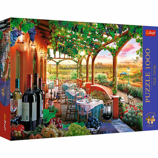 Trefl Puzzle Tea Time Italienisches Weingut, 1000 Teile, 68 x 48 cm, 10807