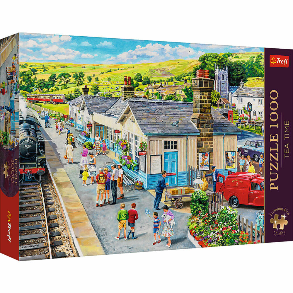 Trefl Puzzle Tea Time Bahnhof, 1000 Teile, 68 x 48 cm, 10810