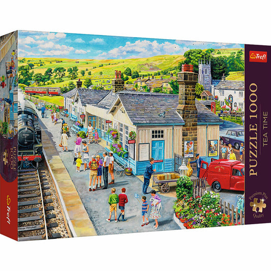 Trefl Puzzle Tea Time Bahnhof, 1000 Teile, 68 x 48 cm, 10810