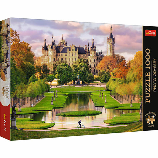 Trefl Puzzle Photo Odyssey Schweriner Schloss, Deutschland, 1000 Teile, 68 x 48 cm, 10814
