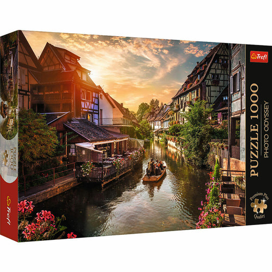 Trefl Puzzle Photo Odyssey Klein Venedig in Colmar, Frankreich, 1000 Teile, 68 x 48 cm, 10816