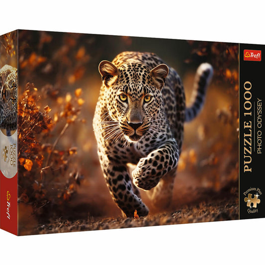 Trefl Puzzle Photo Odyssey Wilder Leopard, 1000 Teile, 68 x 48 cm, 10818