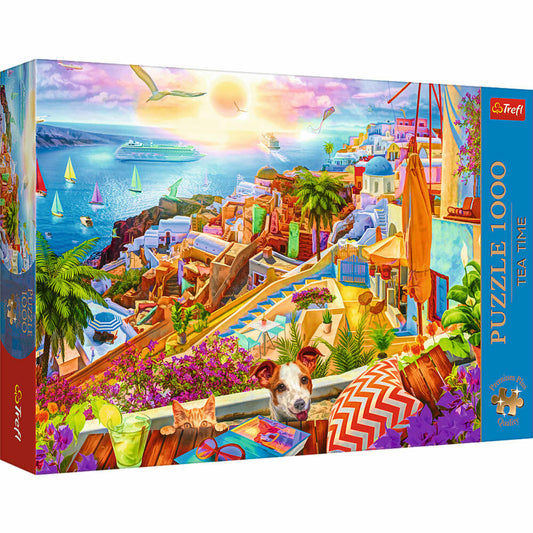 Trefl Puzzle Tea Time Santorini, 1000 Teile, 68 x 48 cm, 10842