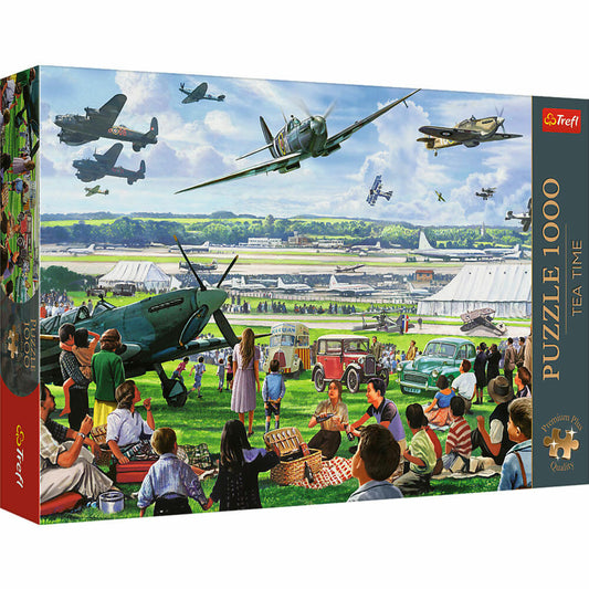 Trefl Puzzle Tea Time Flugzeug Show, 1000 Teile, 68 x 48 cm, 10846
