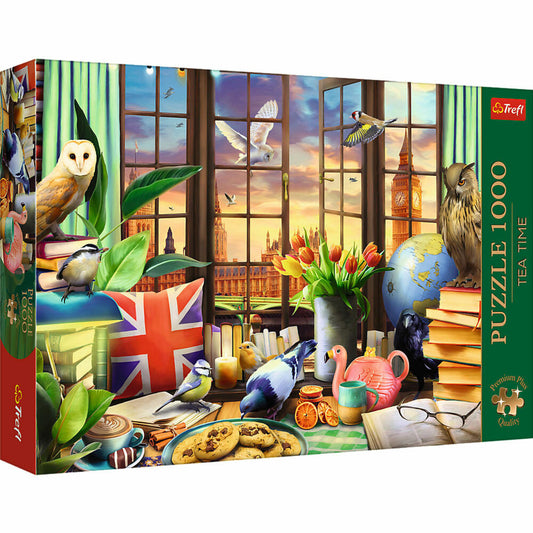 Trefl Puzzle Tea Time Alles rund um das Britische, 1000 Teile, 68 x 48 cm, 10847
