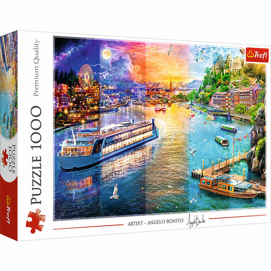 Trefl Puzzle Flusskreuzfahrt, 1000 Teile, 68 x 48 cm, 10860
