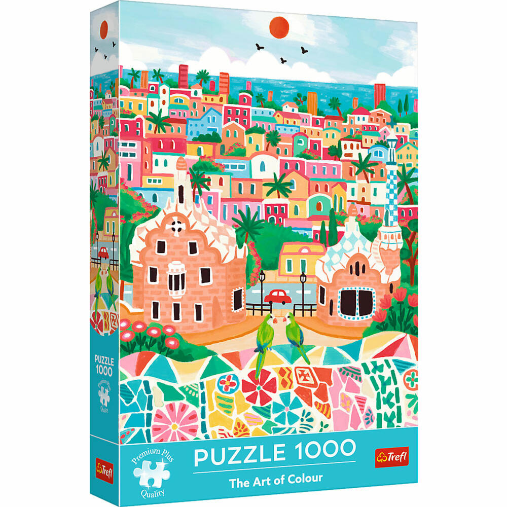 Trefl Puzzle Art of Colour Barcelona, Spanien, 1000 Teile, 68 x 48 cm, 10894