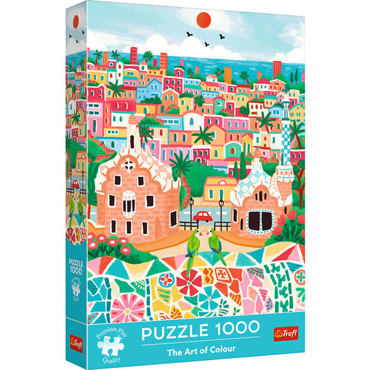 Trefl Puzzle Art of Colour Barcelona, Spanien, 1000 Teile, 68 x 48 cm, 10894