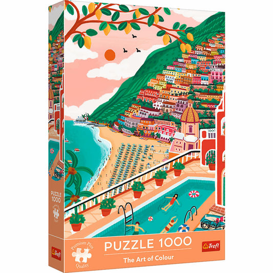 Trefl Puzzle Art of Colour Positano, Italien, 1000 Teile, 68 x 48 cm, 10895