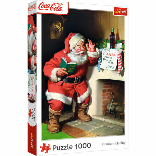 Trefl Puzzle Coca Cola - Santa Claus am Kamin, 1000 Teile, 68 x 48 cm, 10922