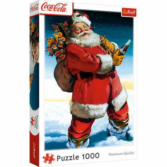Trefl Puzzle Santa Claus mit Coca Cola, 1000 Teile, 68 x 48 cm, 10923