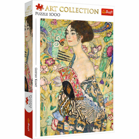 Trefl Puzzle Art Collection Gustav Klimt Dame mit Fächer, 1000 Teile, 68 x 48 cm, 10925