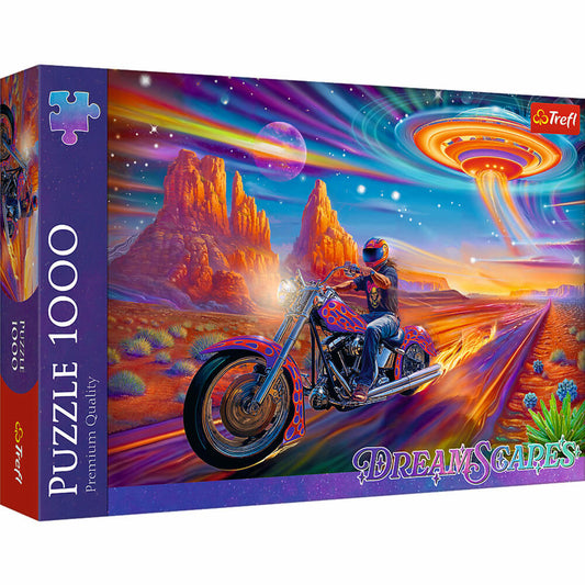 Trefl Puzzle Dreamscapes Motorrad, 1000 Teile, 68 x 48 cm, 10930