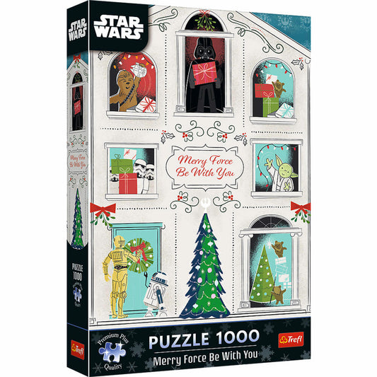 Trefl Puzzle Star Wars - Marry Force be with You, 1000 Teile, 68 x 48 cm, 12087