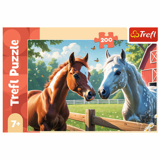 Trefl Puzzle Pferde, Kinderpuzzle, Kinder, 200 Teile, 48 x 34 cm, 13328