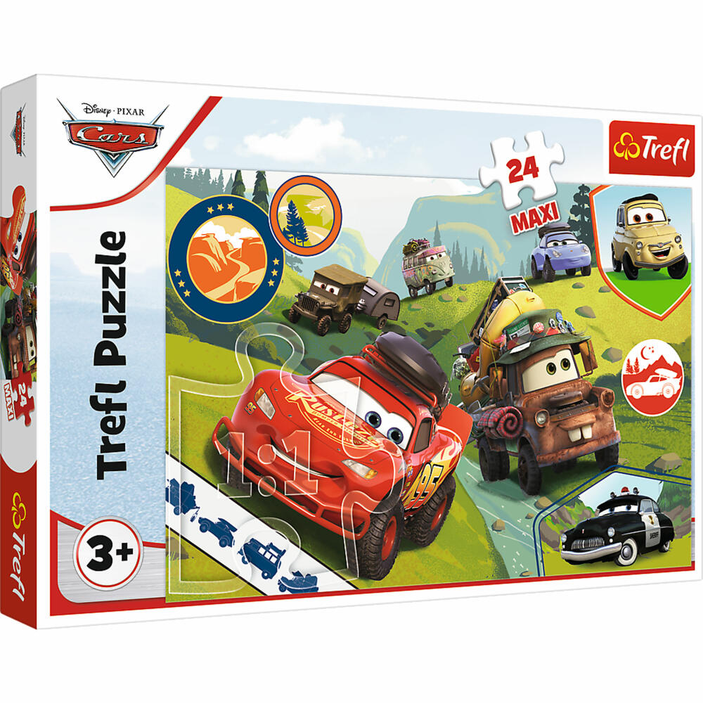 Trefl Maxi Puzzle Cars, Kinderpuzzle, Autos, 24 Teile, 60 x 40 cm, 14352