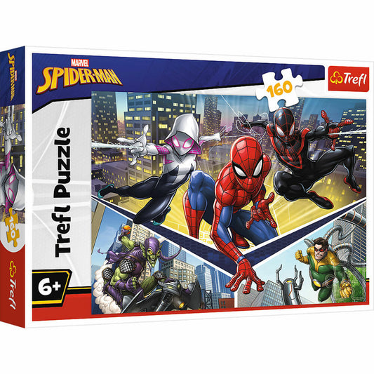 Trefl Puzzle Spiderman, Kinderpuzzle, Kinder, 160 Teile, 41 x 27.8 cm, 15422