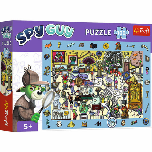Trefl Puzzle Spy Guy - Museum, Kinderpuzzle, Kinder, 100 Teile, 48 x 34 cm, 15595
