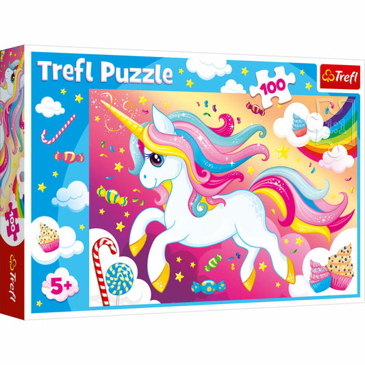 Trefl Puzzle Einhorn, Kinderpuzzle, Kinder, 100 Teile, 48 x 34 cm, 16386