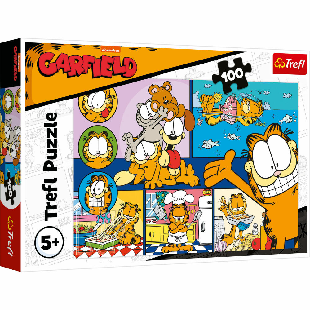 Trefl Puzzle Garfield, Kinderpuzzle, Kinder, 100 Teile, 48 x 34 cm, 16521