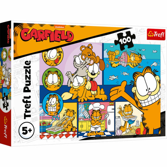 Trefl Puzzle Garfield, Kinderpuzzle, Kinder, 100 Teile, 48 x 34 cm, 16521