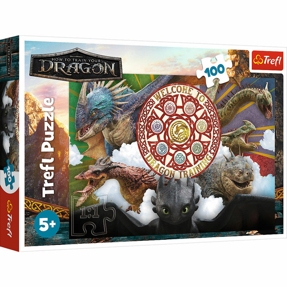 Trefl Puzzle Dragons, Kinderpuzzle, Kinder, 100 Teile, 48 x 34 cm, 16524