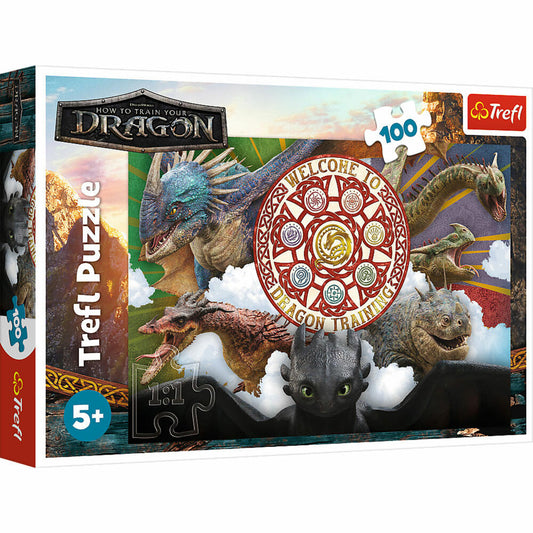Trefl Puzzle Dragons, Kinderpuzzle, Kinder, 100 Teile, 48 x 34 cm, 16524
