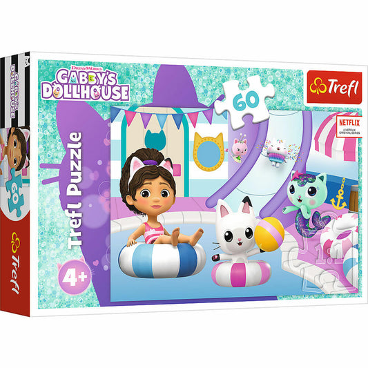 Trefl Puzzle Gabbys Dollhouse, Kinderpuzzle, 60 Teile, 33 x 22 cm, 17393