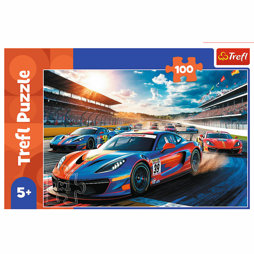 Trefl Puzzle Tourenwagen, Kinderpuzzle, 60 Teile, 33 x 22 cm, 17403