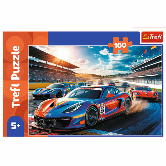 Trefl Puzzle Tourenwagen, Kinderpuzzle, 60 Teile, 33 x 22 cm, 17403