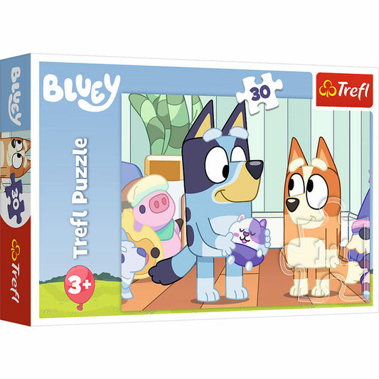 Trefl Puzzle Bluey, Kinderpuzzle, Kinder, 30 Teile, 27 x 20 cm, 18324