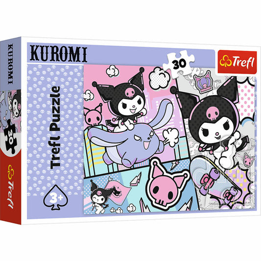 Trefl Puzzle Hello Kitty Kuromi, Kinderpuzzle, Kinder, 30 Teile, 27 x 20 cm, 18325