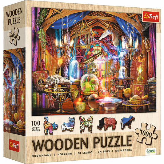 Trefl Holz Puzzle Zauberkammer, Holzpuzzle, 1000 Teile, 51.9 x 37.5, 20210