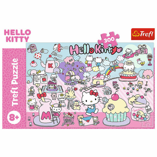 Trefl Puzzle Hello Kitty, Kinderpuzzle, Kinder, 300 Teile, 60 x 40 cm, 23031