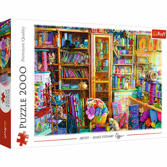 Trefl Puzzle Katzen Paradies, 2000 Teile, 96 x 68 cm, 27113