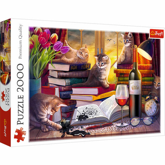 Trefl Puzzle Katzen am Fenster, 2000 Teile, 96 x 68 cm, 27126