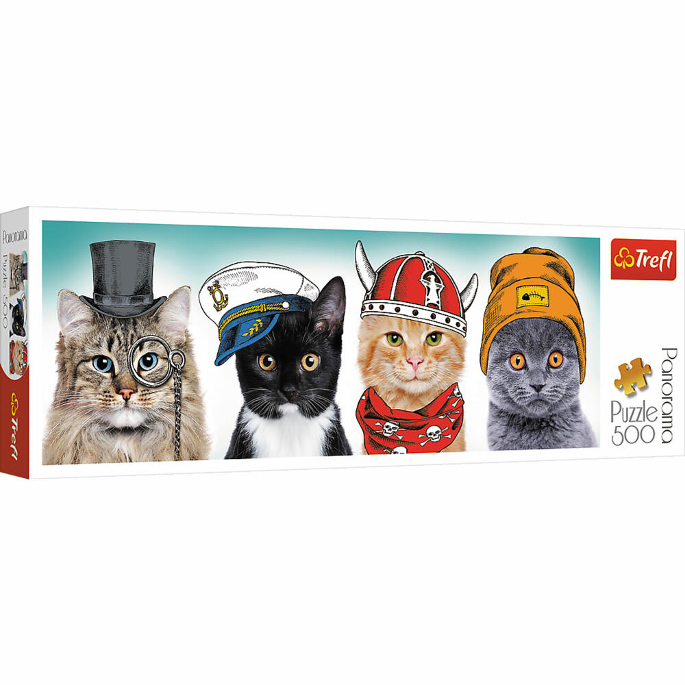 Trefl Panorama-Puzzle Fluffy Team, 500 Teile, 66 x 23.7 cm, 29504