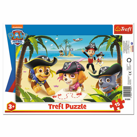 Trefl Rahmen-Puzzle Paw Patrol, Rahmenpuzzle, 15 Teile, 33 x 23 cm, 31350