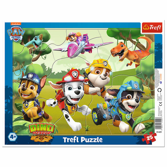 Trefl Rahmen-Puzzle Paw Patrol, Rahmenpuzzle, 25 Teile, 36.7 x 28.7 cm, 31429