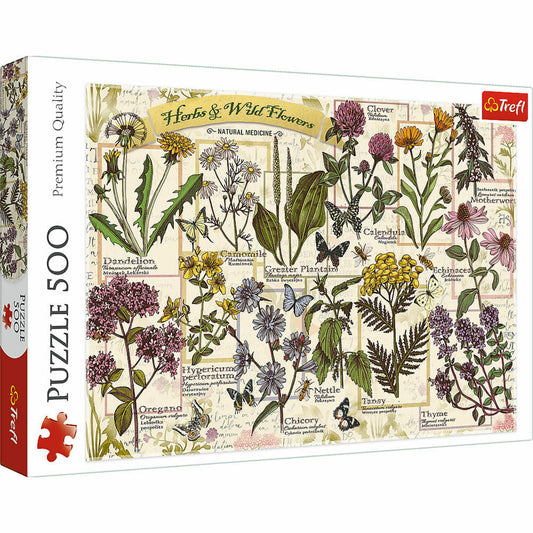 Trefl Puzzle Heilkräuter, 500 Teile, 48 x 34 cm, 37478