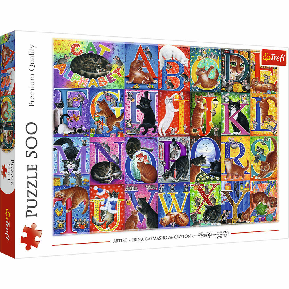 Trefl Puzzle Alphabet, Kinderpuzzle, Kinder, 500 Teile, 48 x 34 cm, 37527