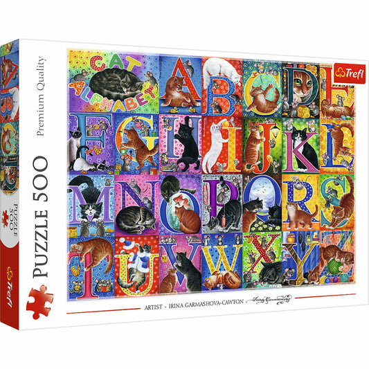 Trefl Puzzle Alphabet, Kinderpuzzle, Kinder, 500 Teile, 48 x 34 cm, 37527