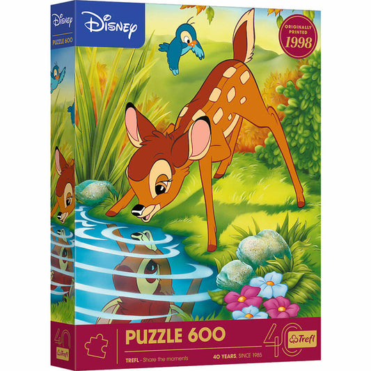 Trefl Puzzle Jubiläum Bambi, 40 Jahre Disney, Kinderpuzzle, 600 Teile, 37600
