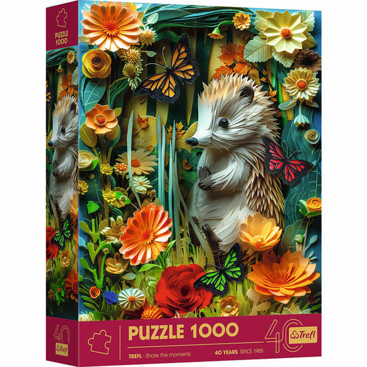 Trefl Puzzle Premium Plus - Jubiläum - Igel, 1000 Teile, 68 x 48 cm, 40042