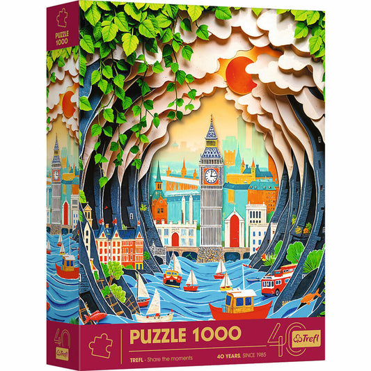 Trefl Puzzle Premium Plus - Jubiläum - London, 1000 Teile, 68 x 48 cm, 40043