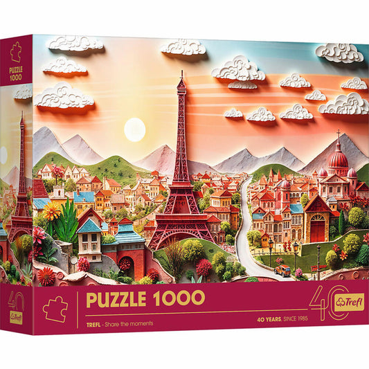 Trefl Puzzle Premium Plus - Jubiläum - Paris, 1000 Teile, 68 x 48 cm, 40044