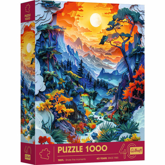 Trefl Puzzle Premium Plus - Jubiläum - Tal, 1000 Teile, 68 x 48 cm, 40045